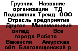 Грузчик › Название организации ­ ТД Подшипник Трейд, ООО › Отрасль предприятия ­ Другое › Минимальный оклад ­ 35 000 - Все города Работа » Вакансии   . Амурская обл.,Благовещенский р-н